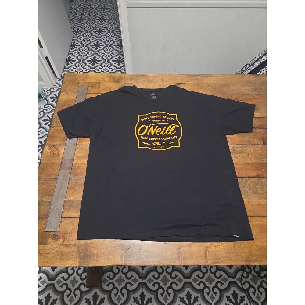 ONeill Surf Shirt 2XL Black Supply Company Modern Fit Short Sleeve Cotton Tee